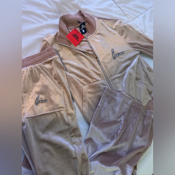 Gsuwoo Brown Velour Tracksuit - Picture 6 of 12